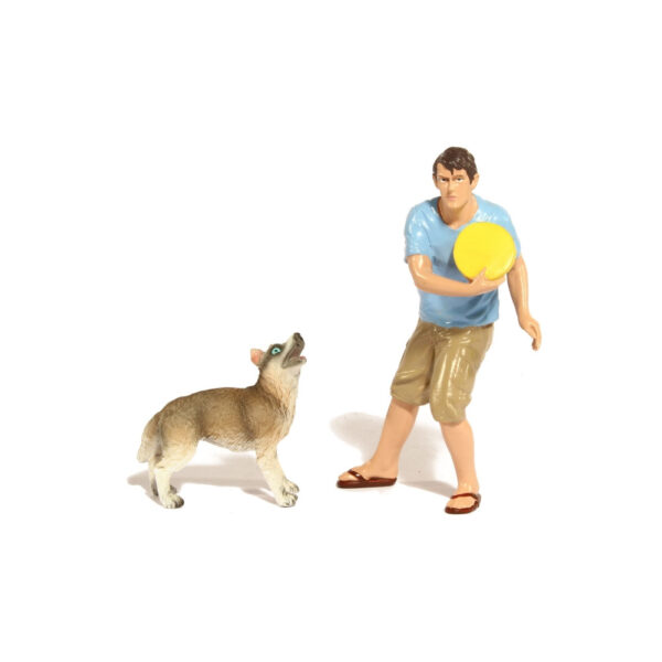 FIGURINES - HOMME ET CHIEN