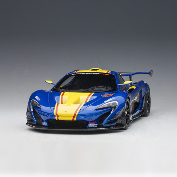 McLaren P1 GTR (METALLIC BLUE/YELLOW STRIPES)