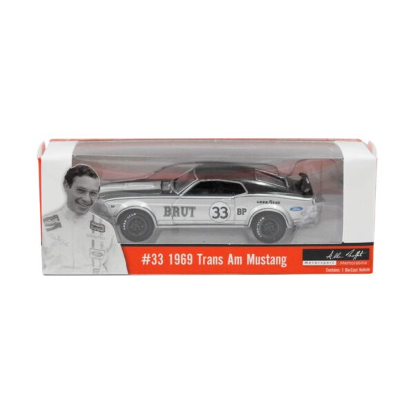 #33 Brut 1969 Ford Boss 302 Trans Am Mustang  Allan Moffat con firma original