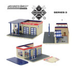 Diorama Mechanics Corner Series 3 Bomba Bencinera Vintage Standard Oil Metalico 1:64