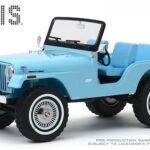Jeep CJ-5 Sierra Blue Elvis Presley esc 1:18