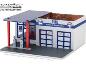 Mechanics Corner serie 2 Pure Oil Estacion servicio bomba  bencinera Diorama Metalico