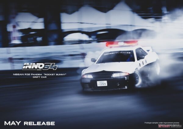 NISSAN SKYLINE GT-R (R32) PANDEM "Japan Police Livery Drift Car" - Imagen 2