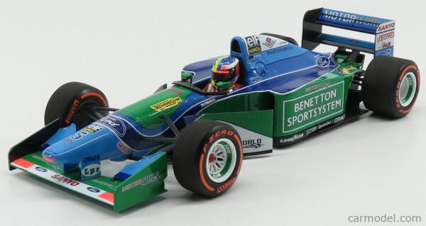 Benetton Ford B194 Michael Schumacher Champion 1994 Demonstration Run Belgian GP 2017