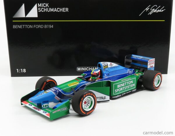 Benetton Ford B194 Michael Schumacher Champion 1994 Demonstration Run Belgian GP 2017 - Imagen 6