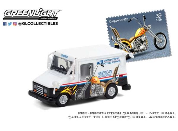 United States Postal Service (USPS) Long-Life Postal Delivery Vehicle - American Motorcycles Collectible Stamps