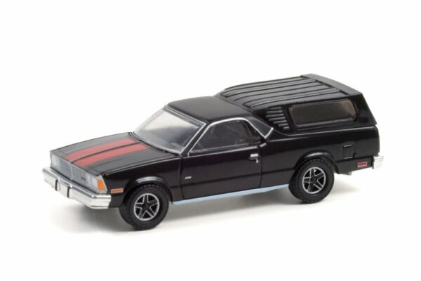 1981 Chevrolet El Camino with Camper Shell - Black with Red Stripes