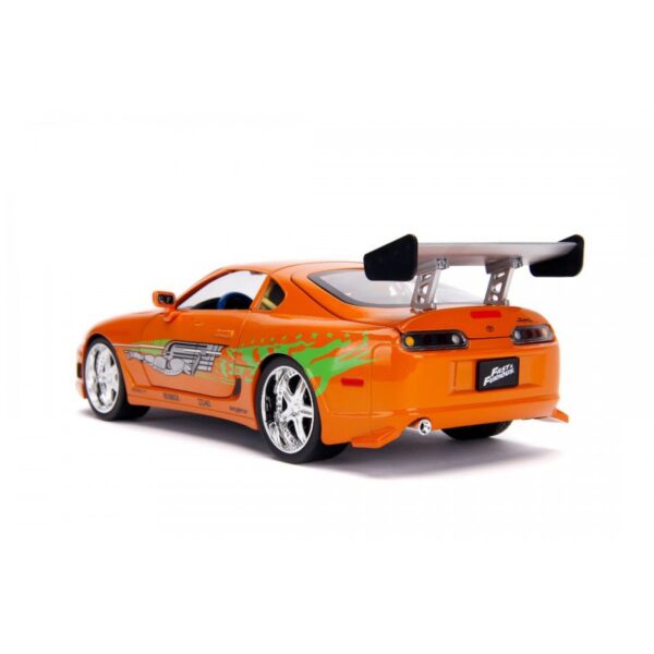 1:18 F&F Brian's Toyota Supra con luz & Figura Rapido y Furioso - Imagen 2