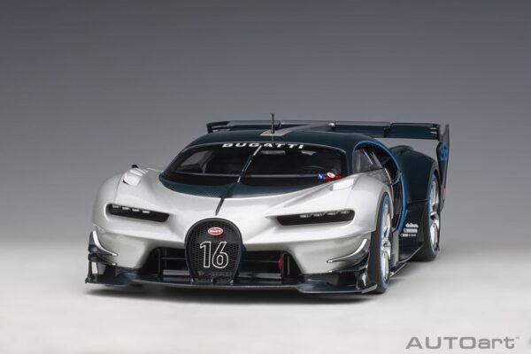 BUGATTI VISION GRAN TURISMO (ARGENT2 SILVER/PBCLSUE CA R B O N )