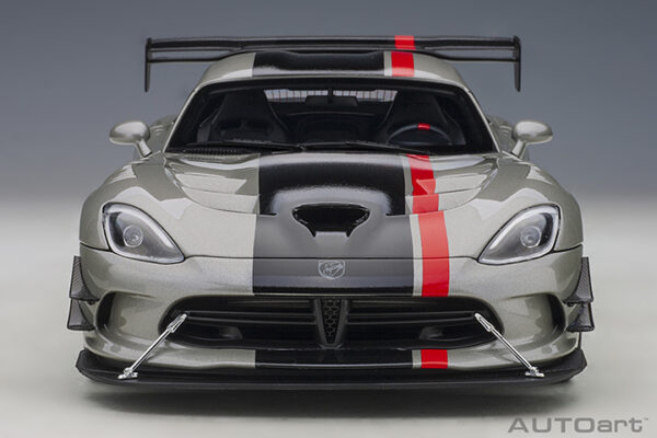 DODGE VIPER ACR 2017 BILLET SILVER METALLIC BLACK STRIPES - Imagen 2