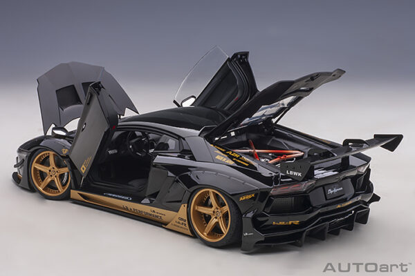 LIBERTY WALK LB-WORKS LAMBORGHINI AVENTADOR LIMITED EDITION GLOSS BLACK - Imagen 4