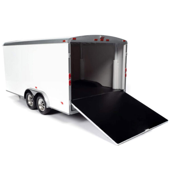 Enclosed Trailer White 1:18 - Imagen 3