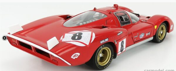 GMP FERRARI 512S 5.0L V12 LONG TAIL TEAM SPA FERRARI SEFAC N 8 24h LE MANS 1970 A.MERZARIO - C.REGAZZONI 1:18 - Imagen 3