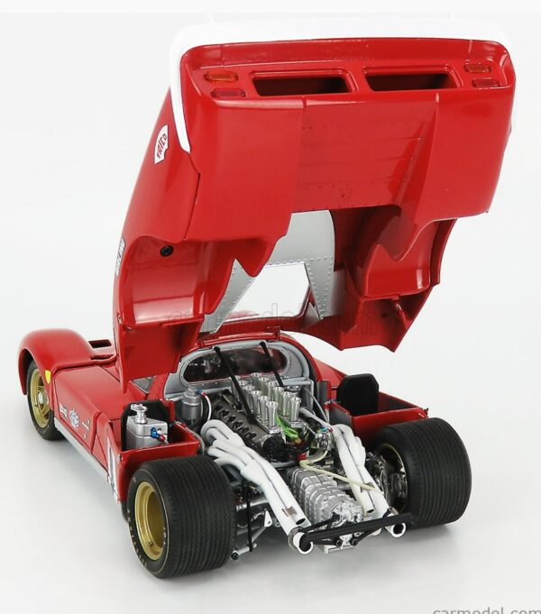 GMP FERRARI 512S 5.0L V12 LONG TAIL TEAM SPA FERRARI SEFAC N 8 24h LE MANS 1970 A.MERZARIO - C.REGAZZONI 1:18 - Imagen 10