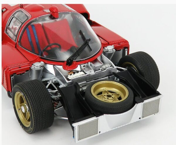 GMP FERRARI 512S 5.0L V12 LONG TAIL TEAM SPA FERRARI SEFAC N 8 24h LE MANS 1970 A.MERZARIO - C.REGAZZONI 1:18 - Imagen 11