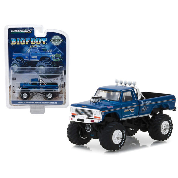 Bigfoot #1 The Original Monster Truck (1979) - 1974 Ford F-250 Monster Truck on Gooseneck Trailer with Regular and Replacement 66" Tires - Imagen 2