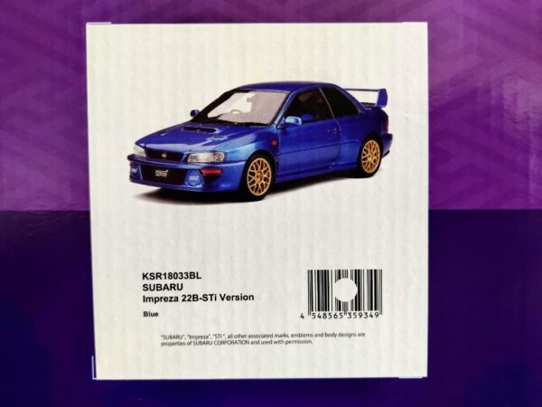 Subaru Impreza 22B STI Kyosho serie Samurai  1:18 - Imagen 12