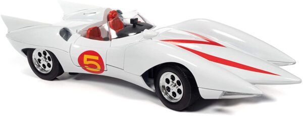 Meteoro Mach 5 con figura Chim Chim  Meteoro Speed Racer 1:18 - Imagen 5