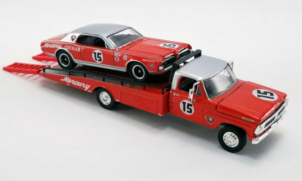 Parnelli Jones - Ford F-350 camion rampa con #15 1967 Mercury Cougar - Acme Exclusive