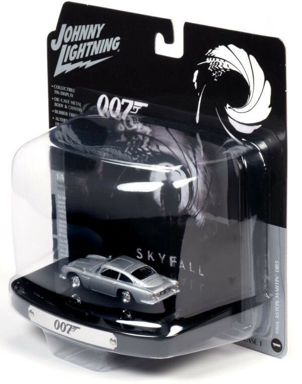 James Bond Aston Martin DB5 Skyfall metal Tin Display 1:64 - Imagen 2