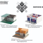 Mechanic's Corner Series 8 Estacion de Servicio, Estacion de Policia, Taller mecanico 1:64